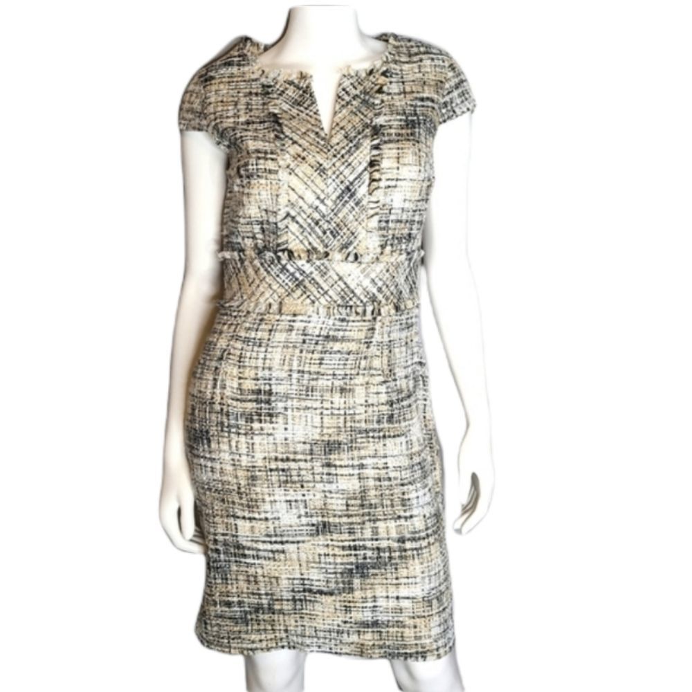 Tweed Sheath Dress by Ellen Tracy sz 8
